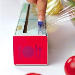 ChicWrap Cook's Tools Refillable Plastic Wrap Dispenser with Slide Cutter